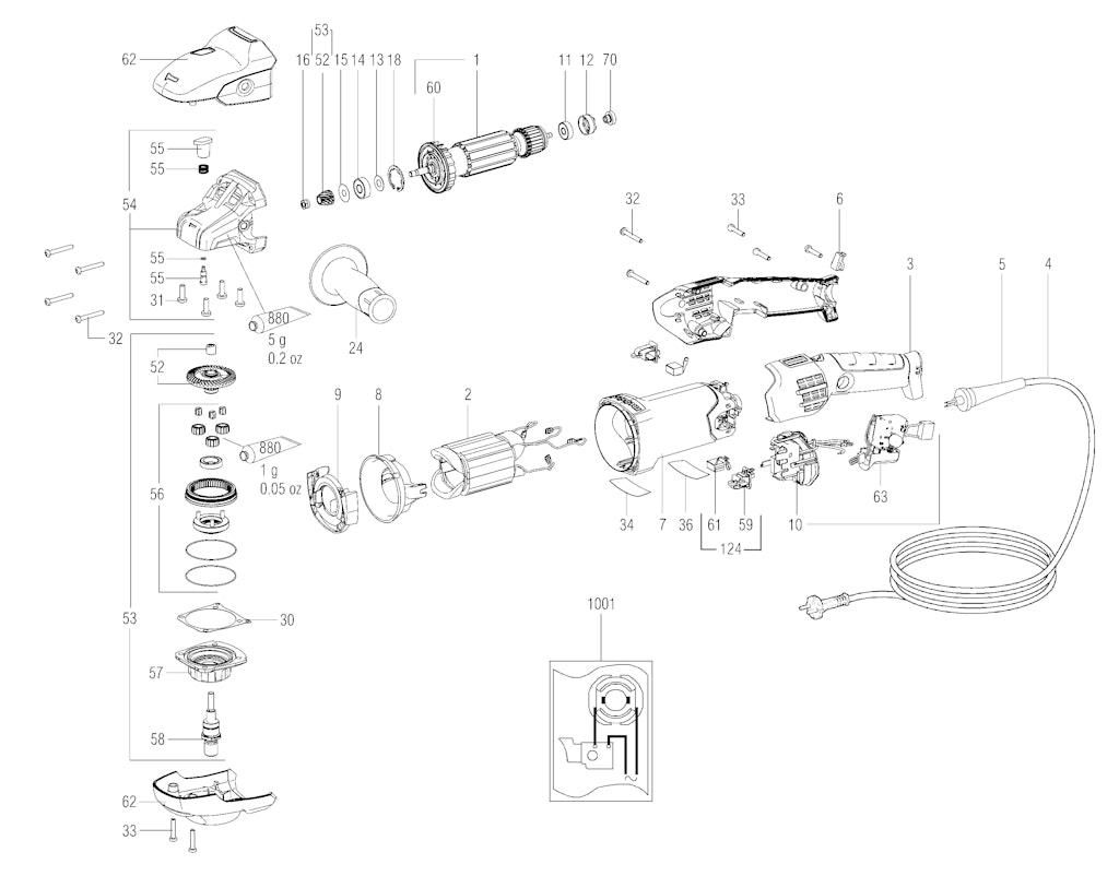 Explosionszeichnung Ersatzteile