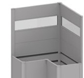 Biohort Sichtschutz mit Acrylglas-Paneel für Pflanzbeet Belvedere und Hochbeet mit L-Form (2 Stück; für Gr. L100, L150, L200)Zubehörbild