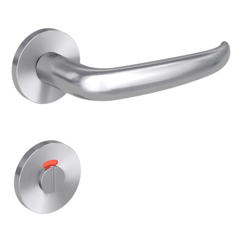 Griffwerk VAYA 194 ALDA fast2fix Fast2Fix GK3 Rosetten rund WC rot/weiß Edelstahl matt