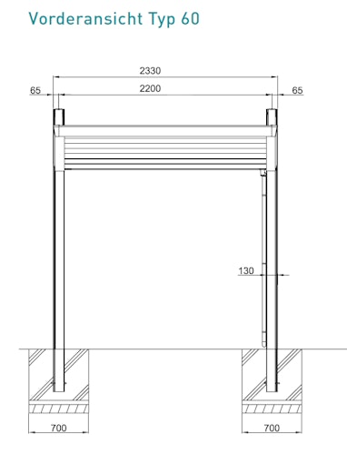 Ximax Carport MY-PORT-Next Typ 60 514 x 233 cm