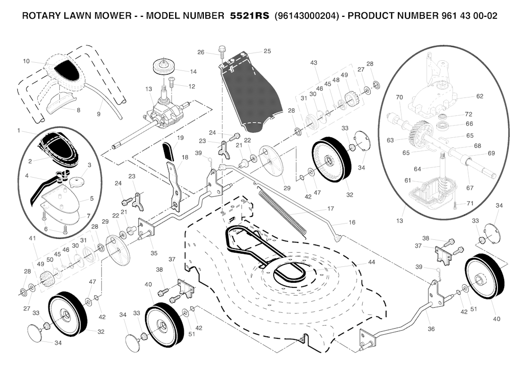 Explosionszeichnung Ersatzteile