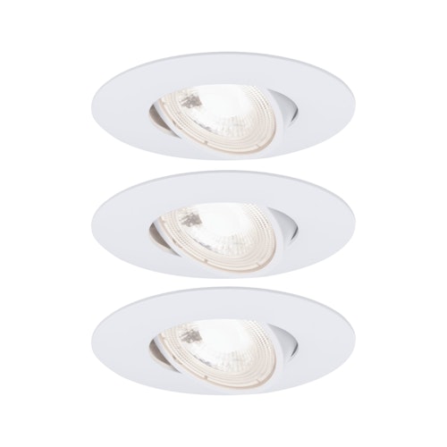 Paulmann Einbauleuchten-Set LED 3x6W weiß-matt
