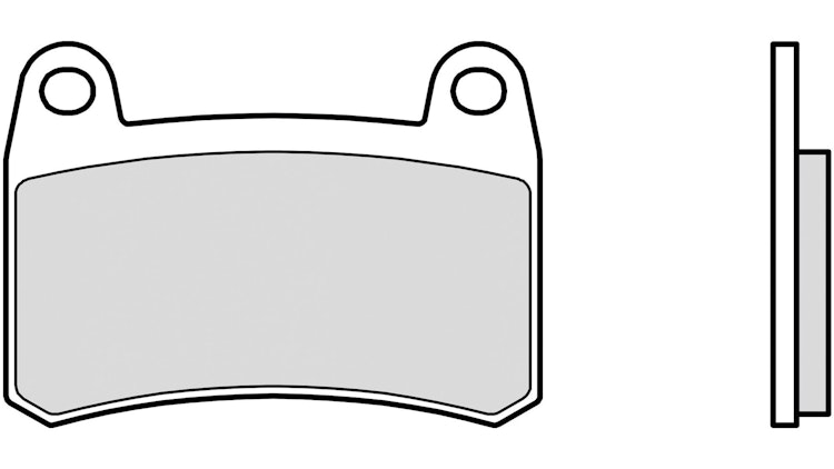 Brembo Bremsbelag Typ SA, Sintermetall mit ABE, Bremsbelag "07GR83" Satz