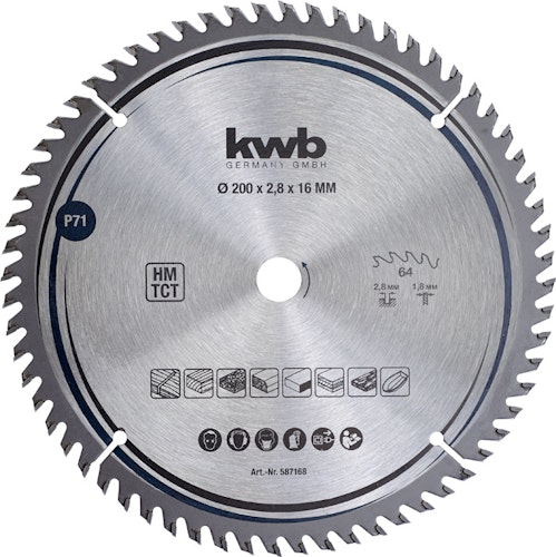 kwb Sägebl HM Fein 200x16 Z64 587168