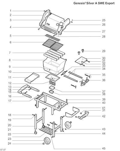 Weber Genesis Silver A LP Blk SWE (Germany)