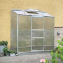 Vorschaubild Halls Gewächshaus Altan - 0,91 m² / 1,33 m² Farbe: Aluminium