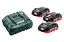 Vorschaubild Metabo Basic-Set 3 x LiHD 4.0 Ah 685132000