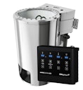 Vorschaubild Karibu Plug & Play - Bio-Kombiofen 3,6 kW mit externer Steuerung Easy schwarz