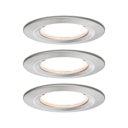 Vorschaubild Paulmann Einbauleuchte Nova Coin 3er LED 3x6,5W Eisen rund starr