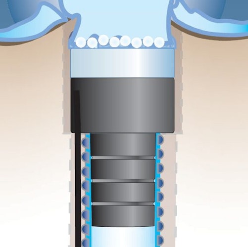 seliger Quellstar 900 LED - Komplett-Set, blau