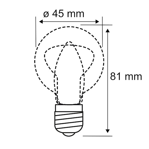 Paulmann Leuchtmittel Filament Tropfen LED E14 2W 2er-Pack Klar