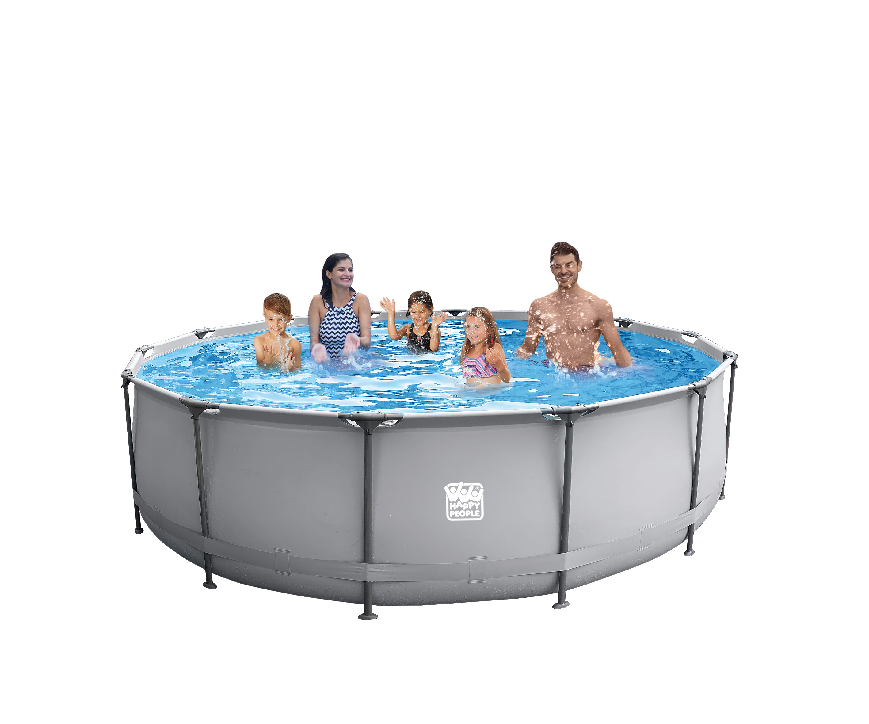 Happy People Stahlrahmenpool-Set, 450x106cm