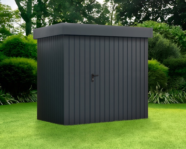 Hörmann Metall-Gerätehaus EcoStar EuroLine EFD mit Flachdach