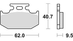 TRW Bremsbelag MCB 625 mit Zulassung