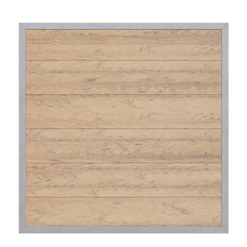 TraumGarten Design WPC Alu Rahmen Silber 1800 x 1800 mm