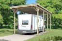 Vorschaubild Skan Holz Caravan-Carport Emsland 404x846 cm mit erhöhter Einfahrt