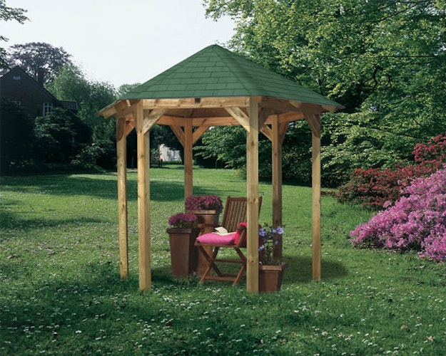 Karibu 6-Eck Pavillon Lissabon kesseldruckimprägniert