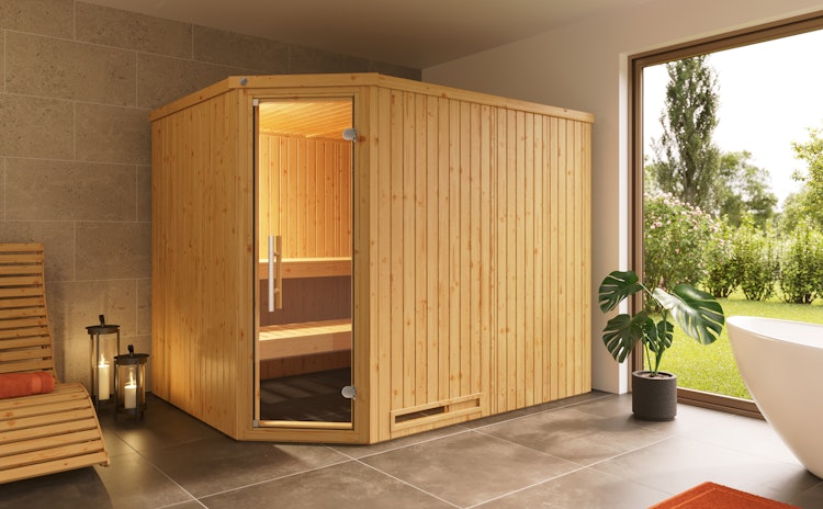 Weka Elementsauna Varberg 4 Familiensauna - 68 mm