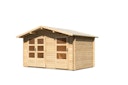 Vorschaubild Karibu Gartenhaus Blockbohlenhaus Mittelwandhaus Radur 0 - 28 mm
