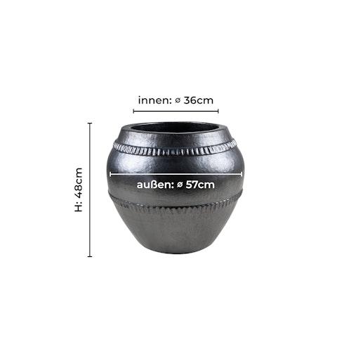 Wikholm form Design Hängetopf aus Jute in natur 17 x 17 cm