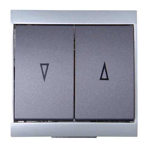 Kopp Jalousieschalter MALTA silber/anthrazit