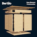 Vorschaubild Bertilo Gartenhaus Cubus 2 Lounge - 19 mm