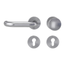 Vorschaubild Griffwerk ALESSIA PROFESSIONAL Schraubtechnik FS Panik -Edelstahl matt  Rosettengarnitur -Schraubt. -Knopf R2 -WL -Stift 9mm -TS 38-50mm