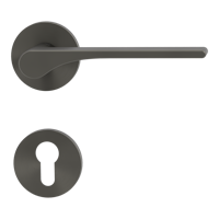 Griffwerk VAYA 261 LEAF LIGHT fast2fix Fast2Fix Rosetten rund Profilzylinder Kaschmirgrau