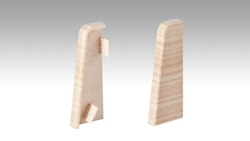 MEISTER Endkappen Fußleiste Profil 3PK (je 1 Stk. L|R / VPE)  Eiche hell 2034