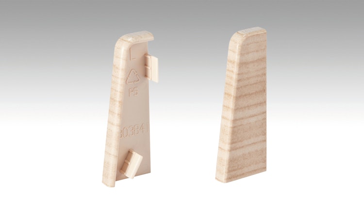 MEISTER Endkappen Fußleiste Profil 3PK (je 1 Stk. L|R / VPE)  Eiche hell 2034