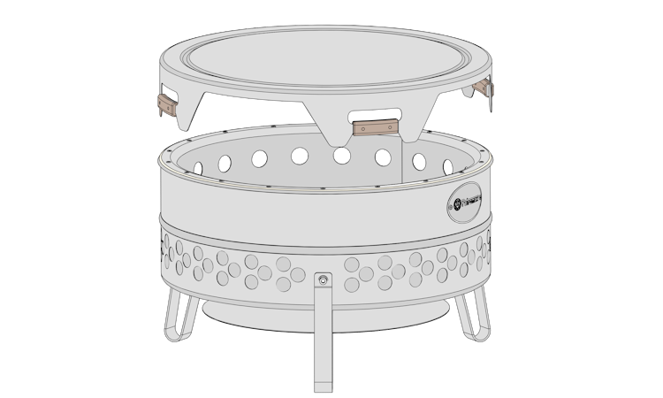 Petromax Deckel für Feuerschale Tyropit
