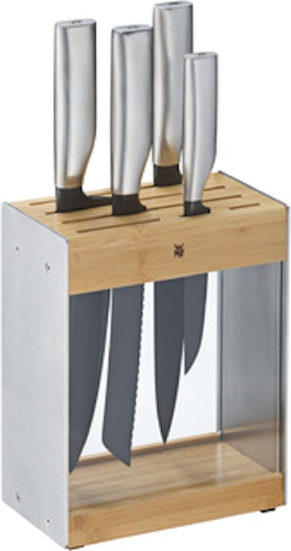 WMF Ultimate Black Messer-Set mit Messerblock, 5-teilig
