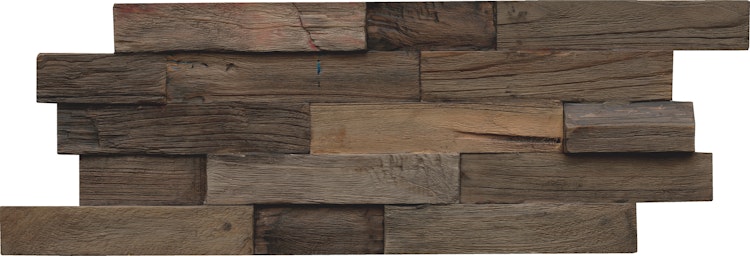 INDO rustikale Holzwandverkleidung Teak DA52050CH Charred