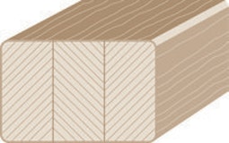 OSMO Möbelstollen Fichte - Längskanten leicht gerundet 2400 mmZubehörbild