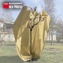 Vorschaubild Noor Winterschutz-Thermomantel XL Ø120 x 250 cm mit Reißverschluss und 2 Zugseilen 70 g/m²