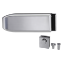 Vorschaubild Griffwerk CREATIVO 1.0 -Edelstahl matt -Ganzglas- türbeschlagset -3-teiliger Bandsatz -ohne Griff mit Türschnäpper/Feststellset -Gegenkasten