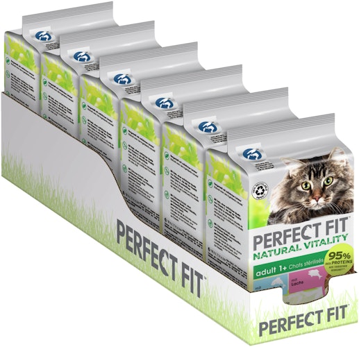 PERFECT FIT Multipack Natural Vitality Adult 1+ 6 x 50 Gramm Katzennassfutter
