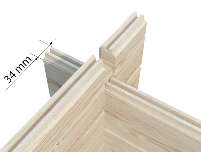 Palmako Pavillon Hanna 7,6 m² - 34 mm