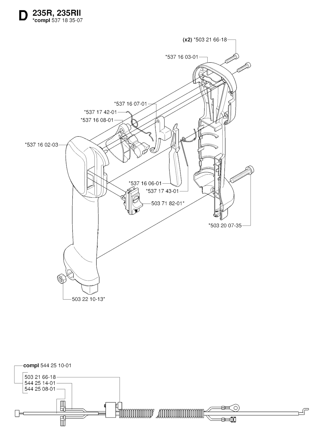 Explosionszeichnung Ersatzteile