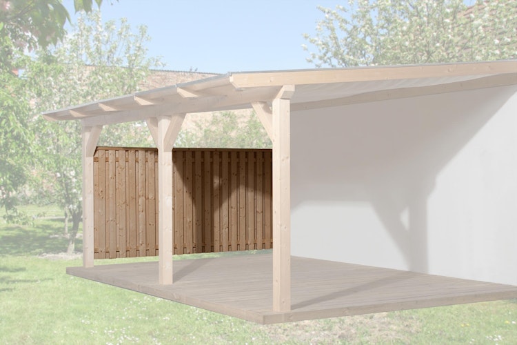 Weka hohe Seitenwand für Terrassenüberdachung 672