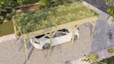 Vorschaubild Weka Einzelcarport mit Vorbereitung zur Dachbegrünung 328 x 718 cm - kesseldruckimprägniert