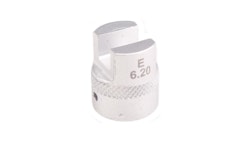 Bikeservice Speichenschlüssel zum Festziehen, 6,2 mm, Alu