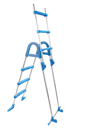 Vorschaubild myPOOL Sicherheitsleiter mit Edelstahl Holmen