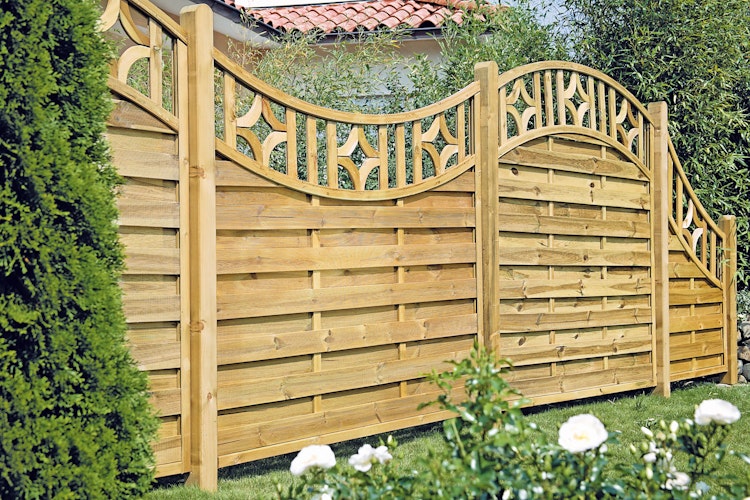 T&J OLYMP Sichtschutz-Serie Doppelbogen Abschluß 90 x 160/90 cm