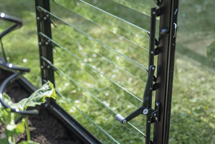 Halls Qube Square / Lean-To Lamellenlüfter Set - Schwarz