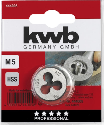 kwb HSS Schneideisen R25x9 M 5 SB 444005