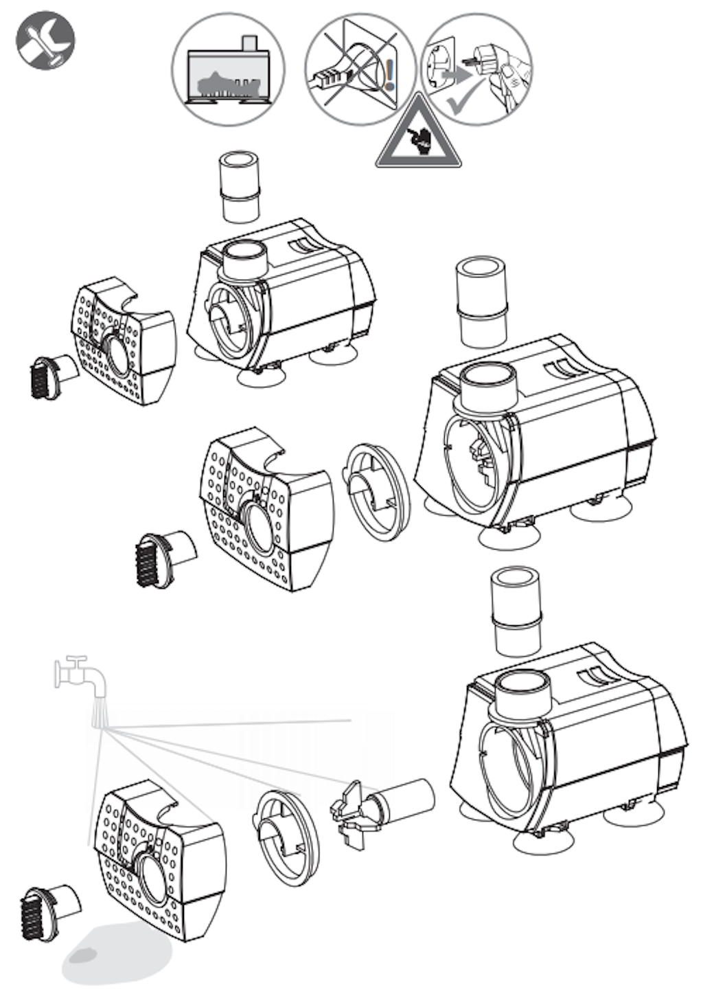 Explosionszeichnung Ersatzteile