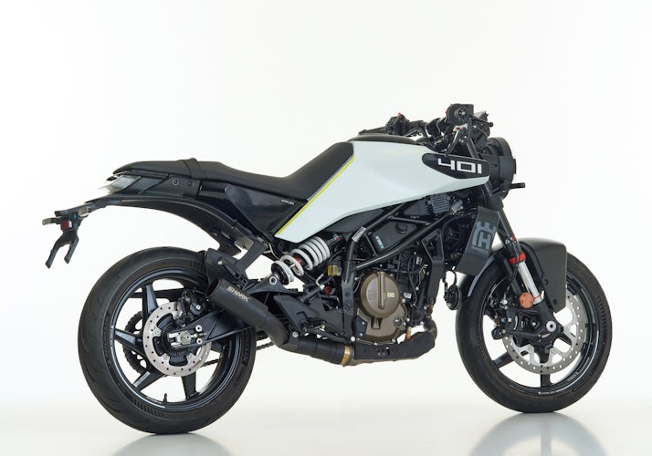 Shark Performance SLIP-ON Edelstahl beschichtet schwarz-matt RCT für HUSQVARNA Svartpilen 401,0 Vitpilen 401,KTM 390 Duke EURO5+  
