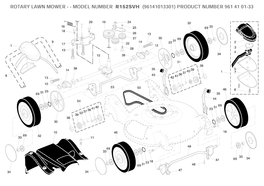 Explosionszeichnung Ersatzteile