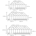 Vorschaubild Halls Gewächshaus Qube + 6,6 m² / 9,9 m² / 13 m²